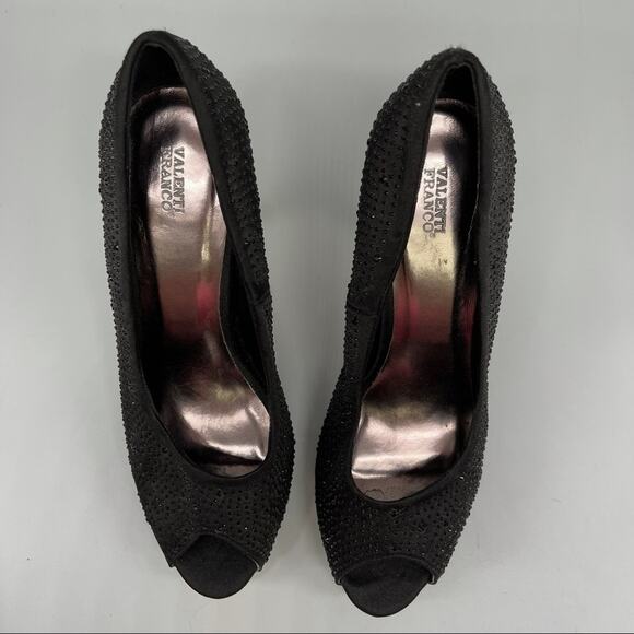 Valenti Franco, Glitzy Peeptoe Heels, Size 8M In excellent condition! - Picture 3 of 6